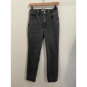 Abercrombie & Fitch Womens Noble Straight Ultra High Rise Jeans Size 26 Grey